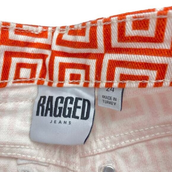 THE RAGGED PRIEST High Waisted Straight Leg Cut Off Jean Sz 24 - Picture 3 of 10